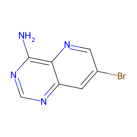 7-Bromopyrido[3,2-d]pyrimidin-4-amine结构图