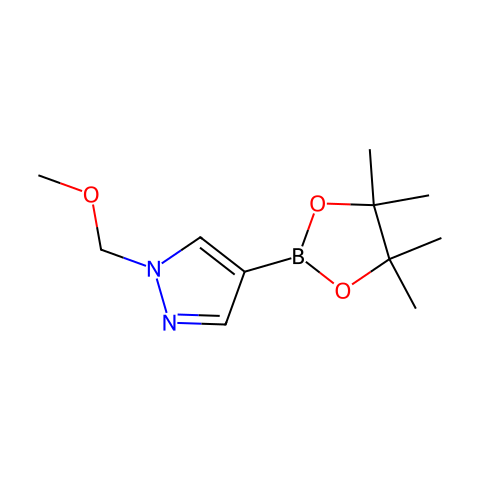 1-(methoxymethyl)-4-(4,4,5,5-tetramethyl-1,3,2-dioxaborolan-2-yl)-1H-pyrazole结构图