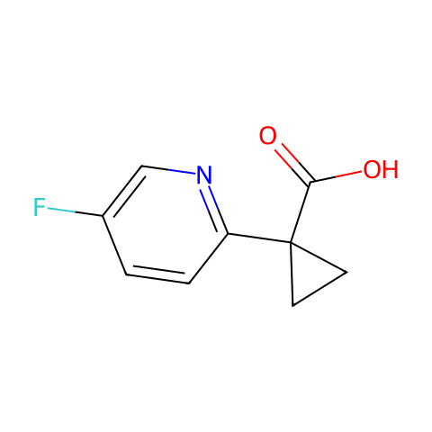1-(5-氟吡啶-2-基)环丙烷羧酸结构图
