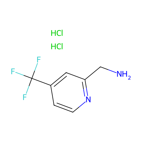 4-三氟甲基吡啶-2-甲胺双盐酸盐结构图