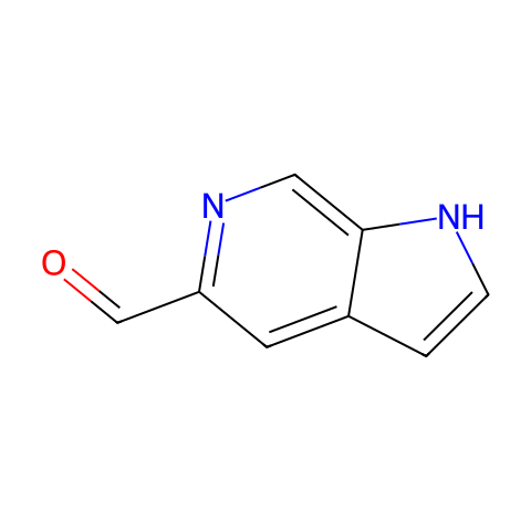 1H-PYRROLO[2,3-C]PYRIDINE-5-CARBALDEHYDE结构图