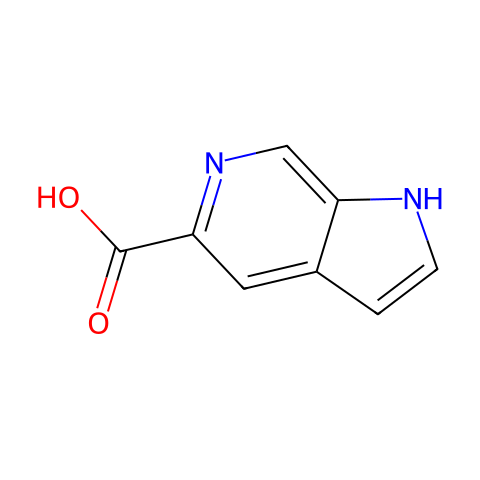 1H-Pyrrolo[2,3-c]pyridine-5-carboxylicacid(9CI)结构图