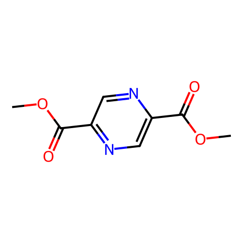 DIMETHYL PYRAZINE-2,5-DICARBOXYLATE结构图