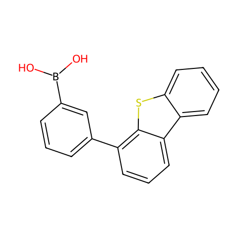 B-[3-(4-二苯并噻吩基)苯基]硼酸结构图