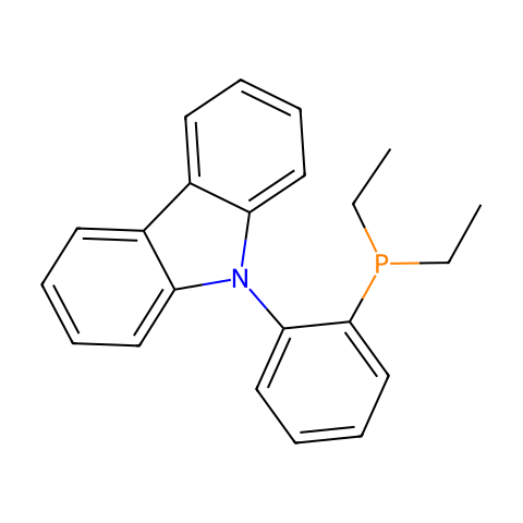 9-[2-(DIETHYLPHOSPHINO)PHENYL]-9H-CARBAZOLE,MIN.97%ETPHENCAR-PHOS结构图