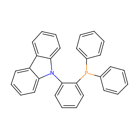 9- [2-(二苯基膦基)苯基] -9H-咔唑结构图