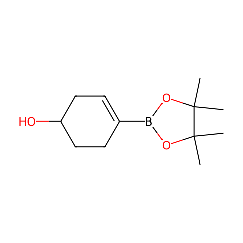 4-(4,4,5,5-TETRAMETHYL-1,3,2-DIOXABOROLAN-2-YL)CYCLOHEX-3-ENOL结构图
