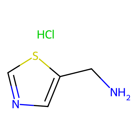 噻唑-5-甲胺盐酸盐结构图