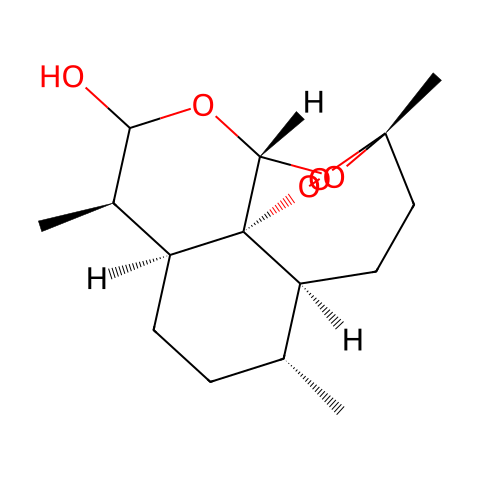 Dihydroartemisinin (α,β Mixture)结构图