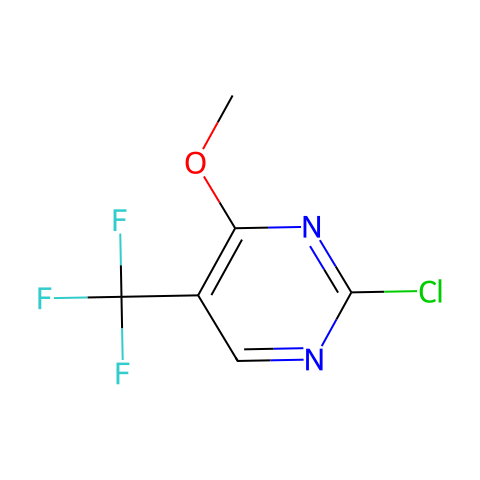 2-chloro-4-methoxy-5-(trifluoromethyl)pyrimidine结构图