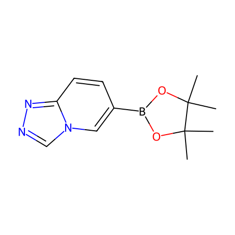 6-(tetramethyl-1,3,2-dioxaborolan-2-yl)-[1,2,4]triazolo[4,3-a]pyridine结构图