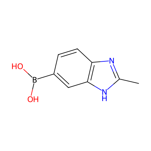 (2-甲基-1h-1,3-苯并二唑-6-基)硼酸结构图