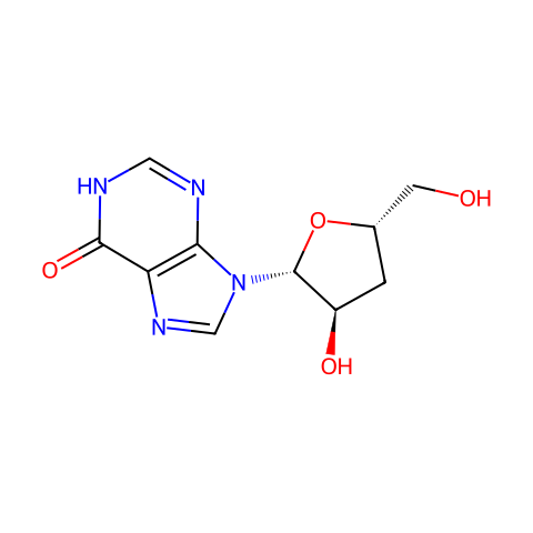 3'-deoxyinosine结构图