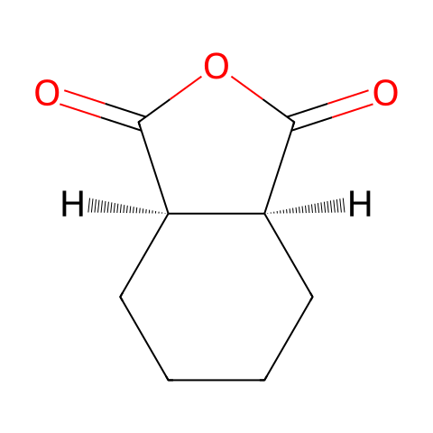 顺-1,2-环己烷二羧酸酐结构图