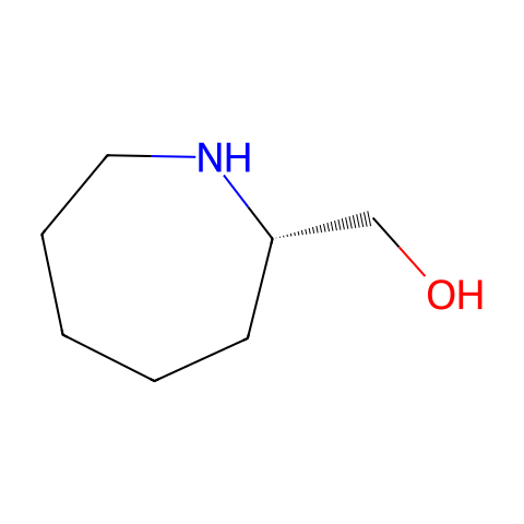1H-Azepine-2-methanol, hexahydro-, (2S)-结构图