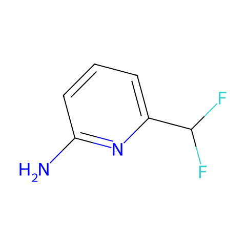6-(Difluoromethyl)pyridin-2-amine结构图