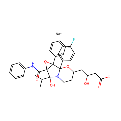 Atorvastatin Cyclic (Fluorophenyl) Sodium Salt Impurity结构图