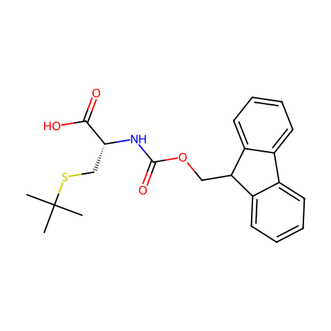 FMOC-S-T-BUTYL-D-CYSTEINE结构图