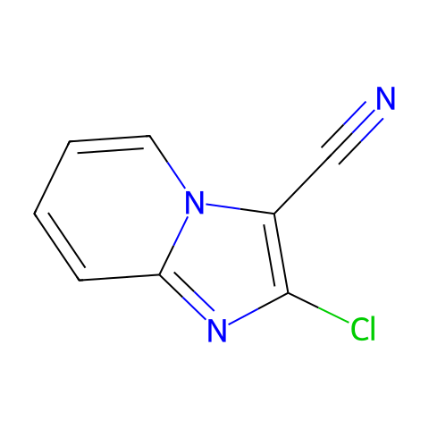 2-氯咪唑并[1,2-a]吡啶-3-甲腈结构图