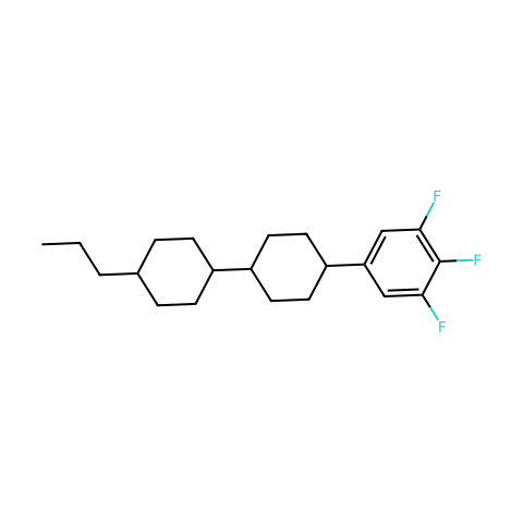 反式-4-(3,4,5-三氟苯基)-反式-4-丙基联二环己烷结构图