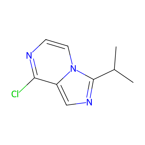8-氯-3-异丙基咪唑并[1,5-A]吡嗪结构图