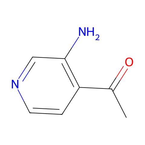 1-（3-氨基-4-吡啶基）乙酮结构图