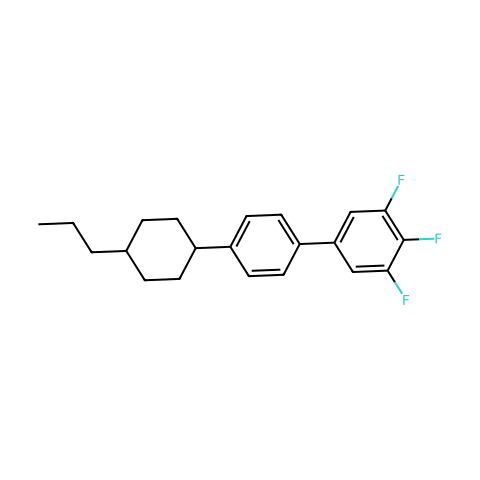 4'-(反式-4-丙基环己基)-3,4,5-三氟联苯结构图