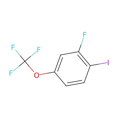 2-Fluoro-1-iodo-4-(trifluoroMethoxy)benzene结构图