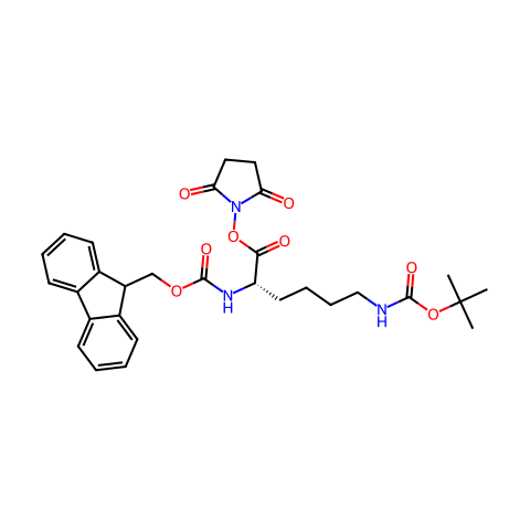 FMOC-L-LYS(BOC)-OSU结构图