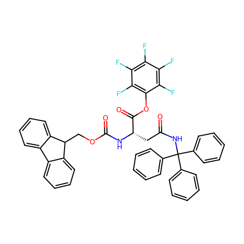 Fmoc-Asn(Trt)-OPfp结构图