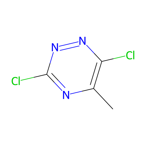 3,6-dichloro-5-methyl-1,2,4-triazine结构图