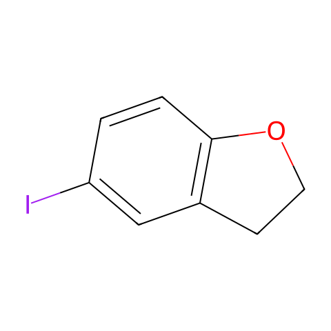 5-碘-2,3-二氢苯并[B]呋喃结构图