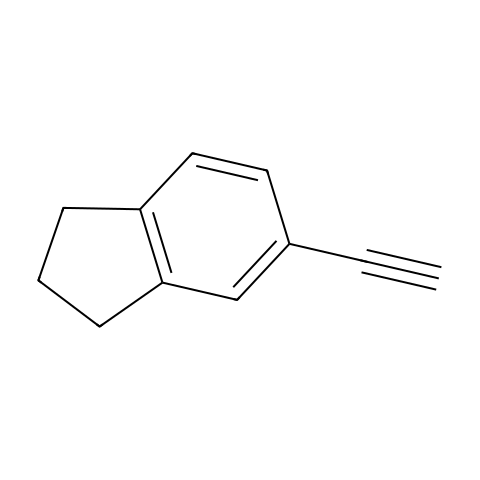 1H-Indene, 5-ethynyl-2,3-dihydro-结构图