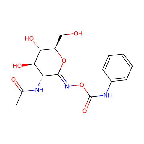 PugNAc,  己糖胺酶A和B抑制剂结构图