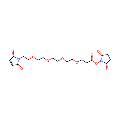 Mal-PEG4-NHS ester结构图