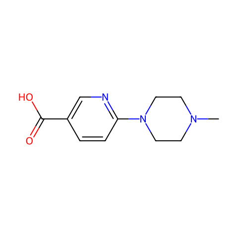 6-(4-Methylpiperazin-1-yl)nicotinic acid结构图