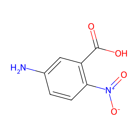 5-氨基-2-硝基苯甲酸结构图