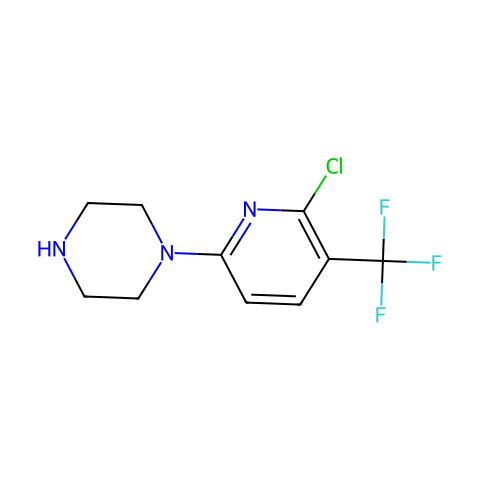 1-[6-Chloro-5-(trifluoromethyl)-2-pyridinyl]-piperazine结构图