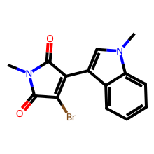 3-溴-1-甲基-4-(1-甲基-1H-吲哚-3-基)-1H-吡咯-2,5-二酮结构图