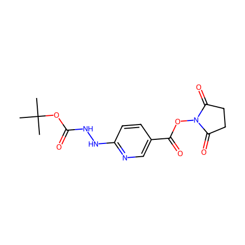 SUCCINIMIDYL 6-BOC-HYDRAZINONICOTINATE结构图