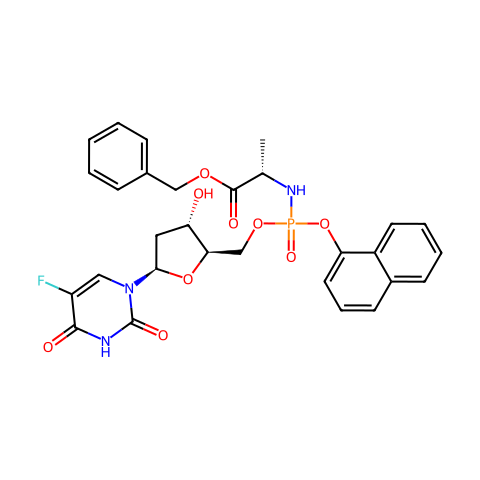 Fosifloxuridine nafalbenamide结构图