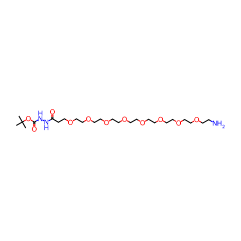 Amino-PEG8-t-Boc-Hydrazide结构图