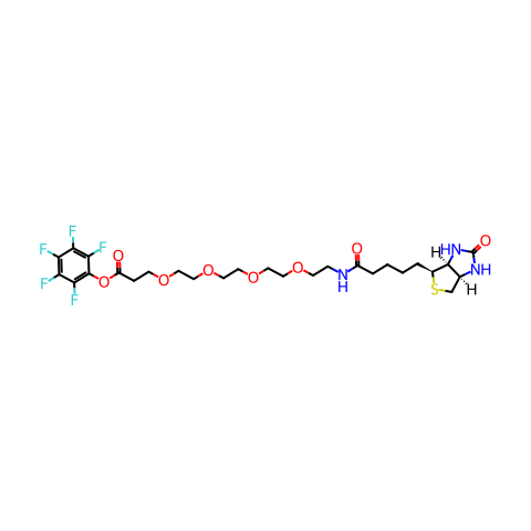 Biotin-PEG4-PFP ester结构图