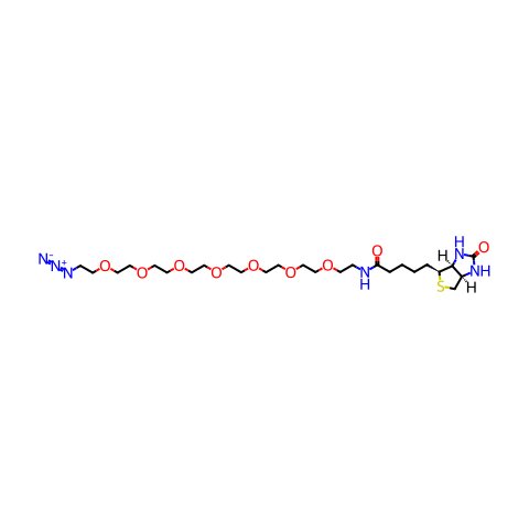 BIOTIN-七聚乙二醇-叠氮结构图