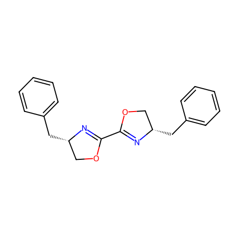 2,2′-双[(4S)-4-苄基-2-噁唑啉]结构图