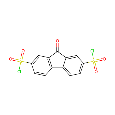 FLUOREN-9-ONE-2,7-DISULFONYL CHLORIDE结构图