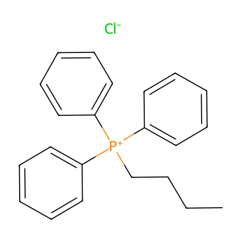 丁基三苯基氯化膦结构图