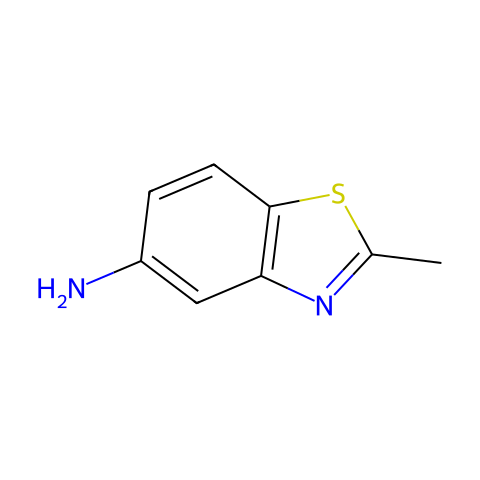 5-氨基-2-甲基苯并噻唑结构图