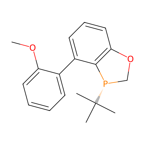 (3R)-3-叔丁基-2,3-二氢-4-(2-甲氧基苯基)-1,3-苯并氧膦杂环结构图
