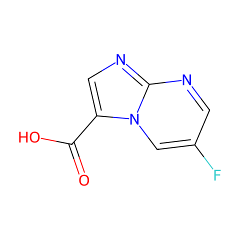 6-氟咪唑并[1,2-A]嘧啶-3-羧酸结构图
